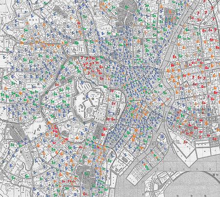 東京府的震度分布(關東大地震).png