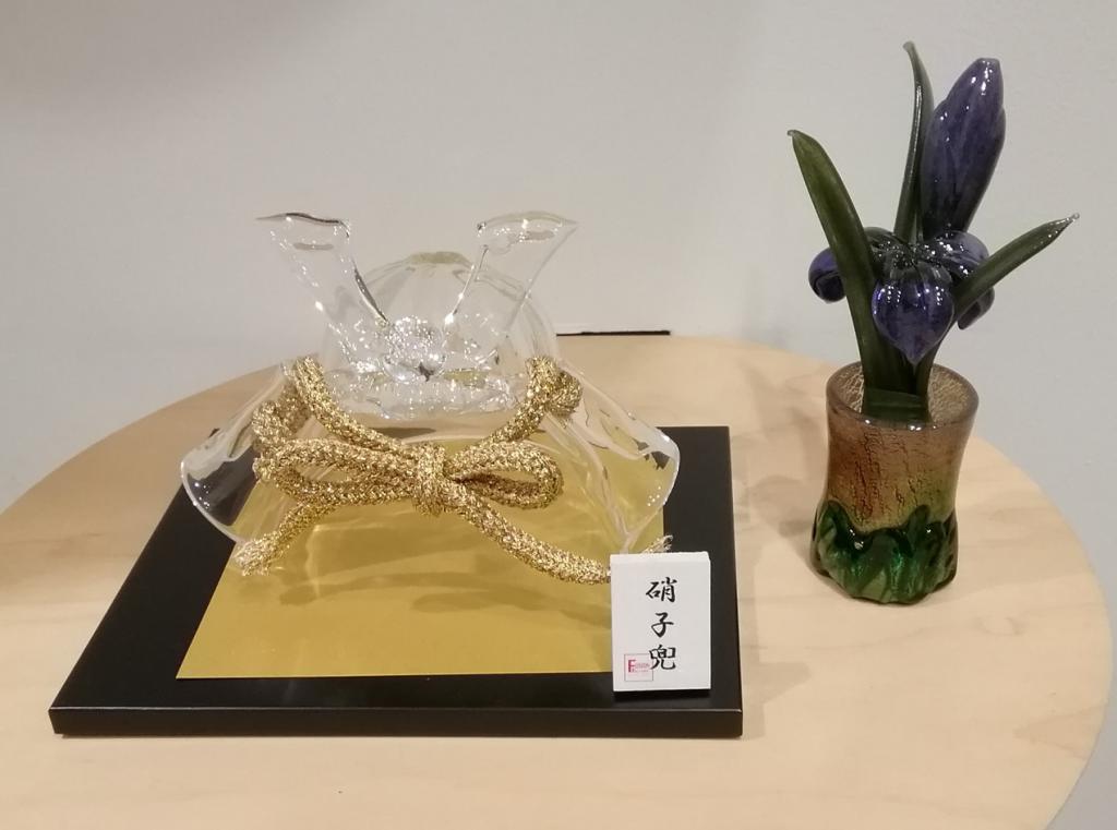 玻璃兜透L 16500日圓菖蒲裝飾13200日圓FUSION FACTORY春季玻璃展
　～日本橋木屋總店izutuki～