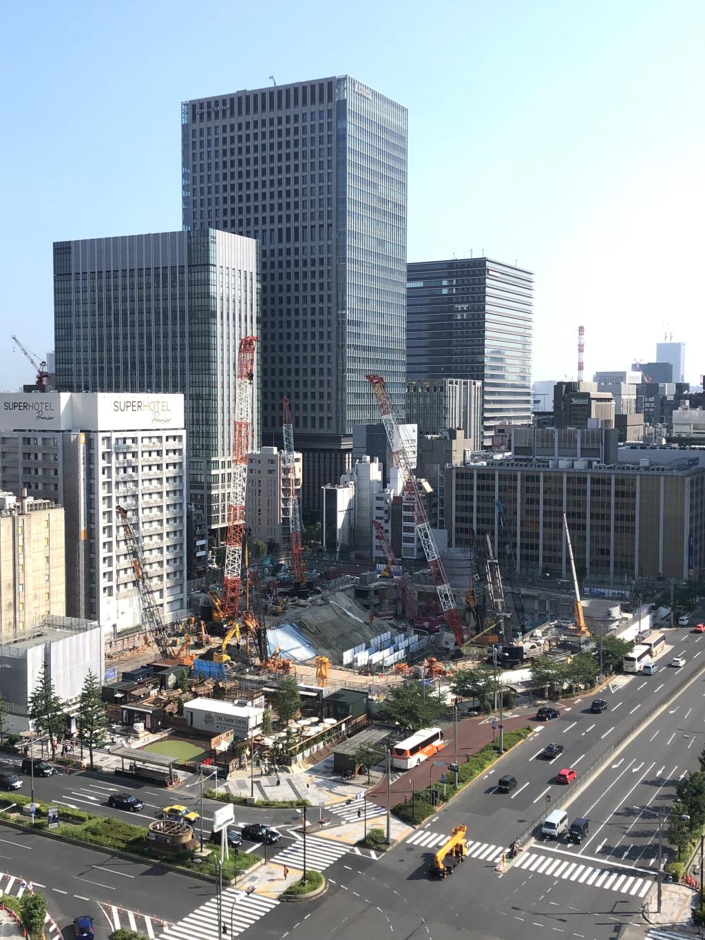  正在施工的東京車站前
(八重洲二丁目北地區第一種市區再開發事業)