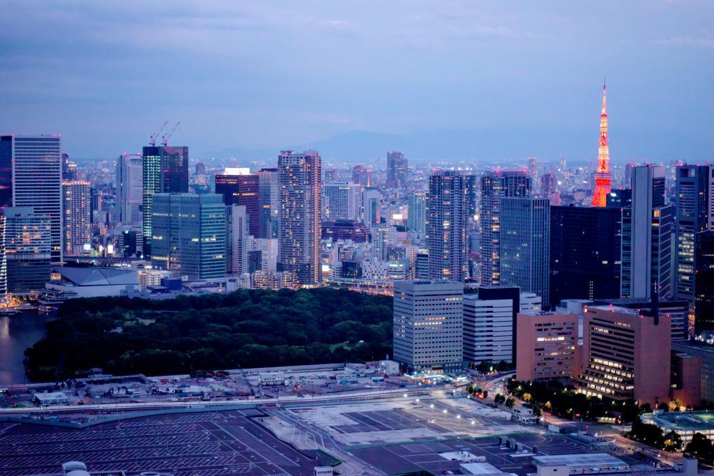 築地市場舊址中央區的夜景~從高層建築眺望~