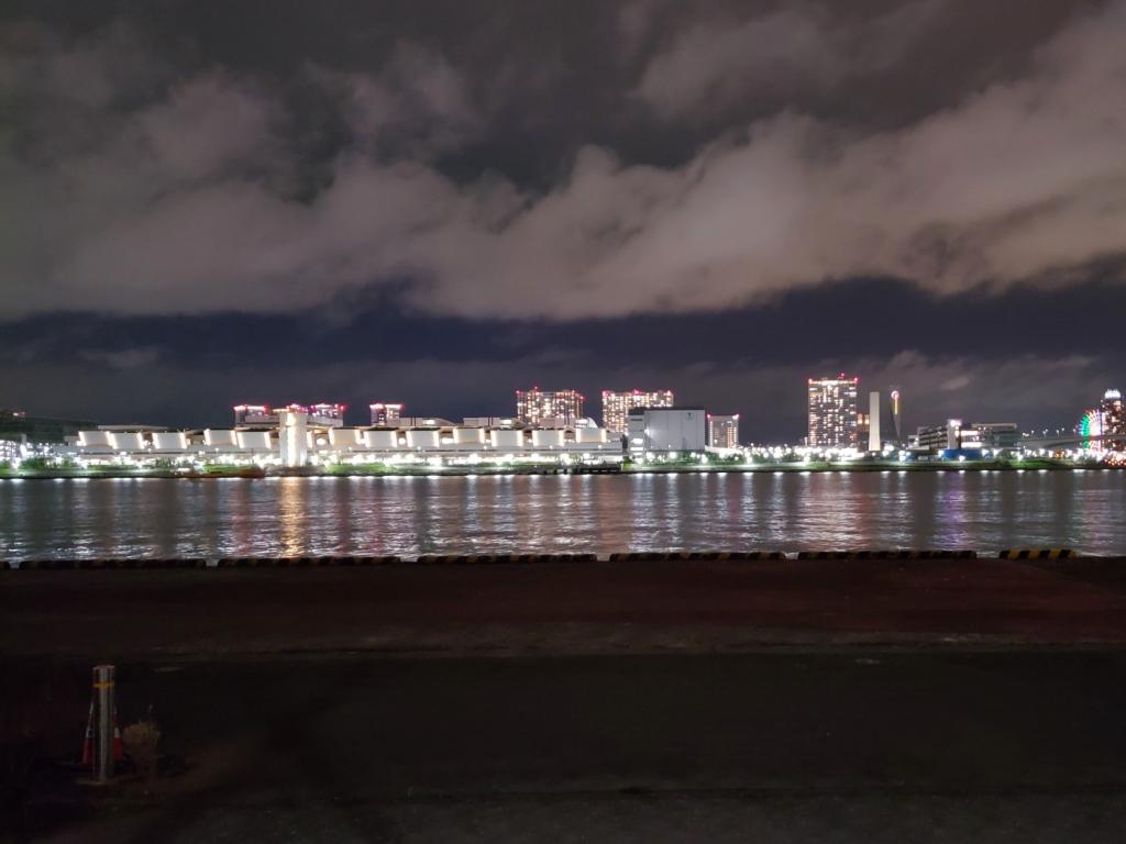  傍晚開始的晴海碼頭客船終點站的夜景非常美麗。
