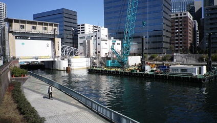 龜島川水門柳橋