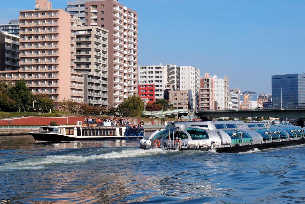  隅田川・穿過幾座橋