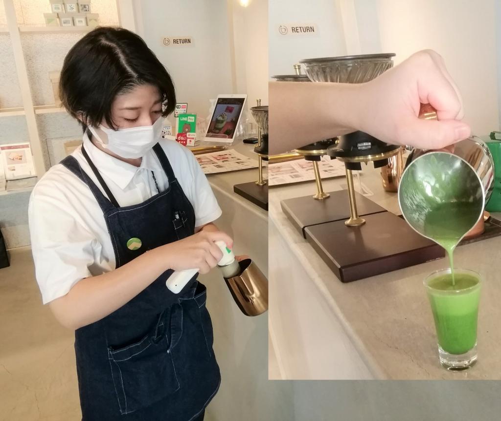 MATCHA擊球
(濃縮咖啡風格)
220日圓幸福與治愈的MATCHA
　　～ ATELIER MATCHA ～