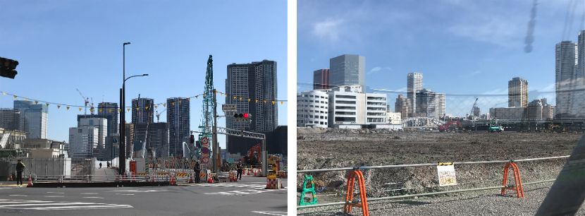 從築地大橋到水邊區域的JR東日本“從車站遠足”