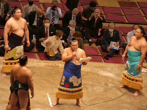  蒼國來引退·荒汐襲名披露大相撲(荒汐部屋)