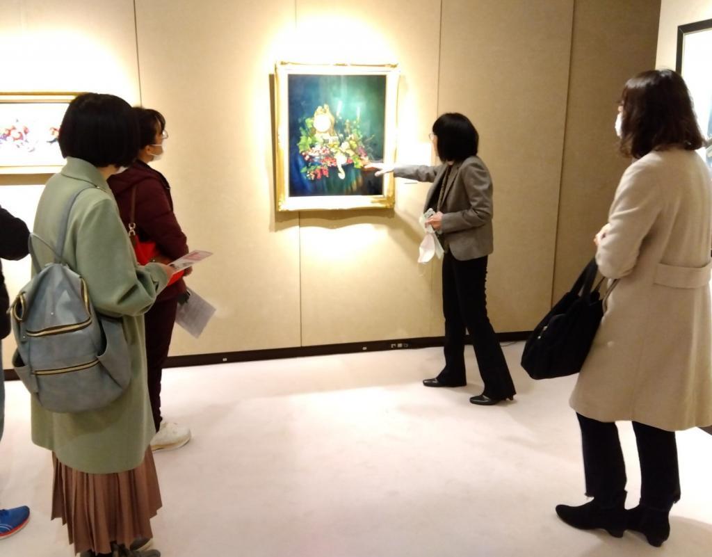 銀座柳畫廊喜多尾文旦禮子展銀座Xmas Art Festa 2022年12月17日