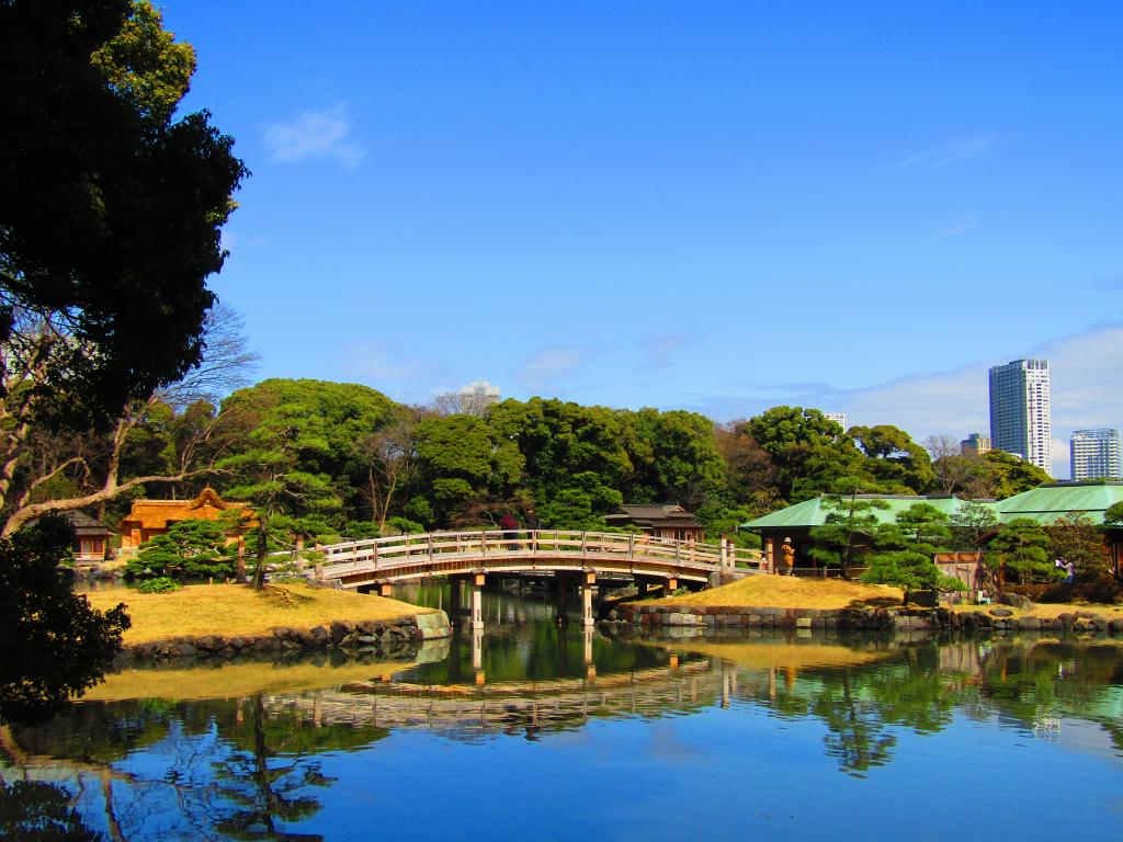 濱離宮恩賜庭園獨特的中央區