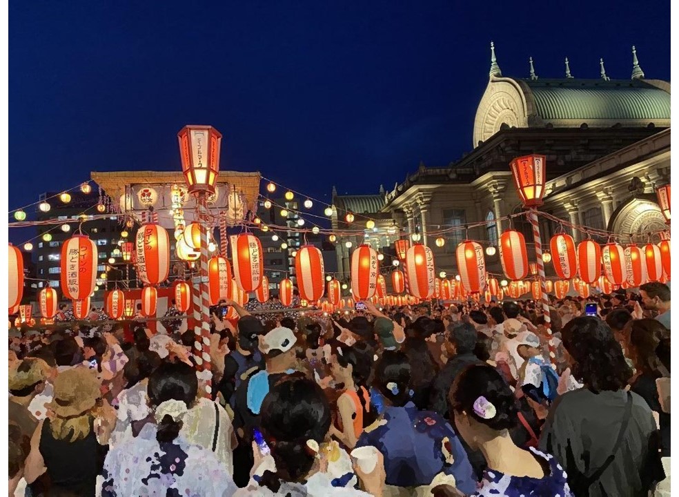  第76屆築地本願寺納涼盂蘭盆舞大會第一天