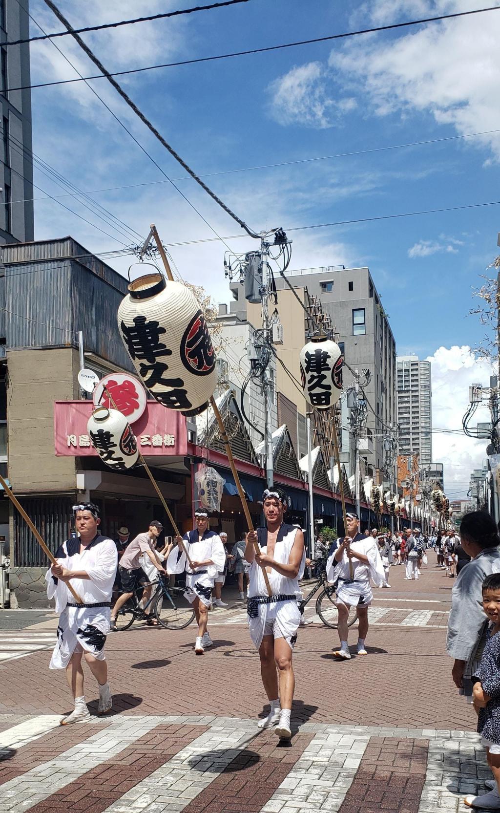 住吉神社定期祭祀(佃祭)8月6日舉行的住吉神社定期祭祀(佃祭8/5～8/7)盛大舉行