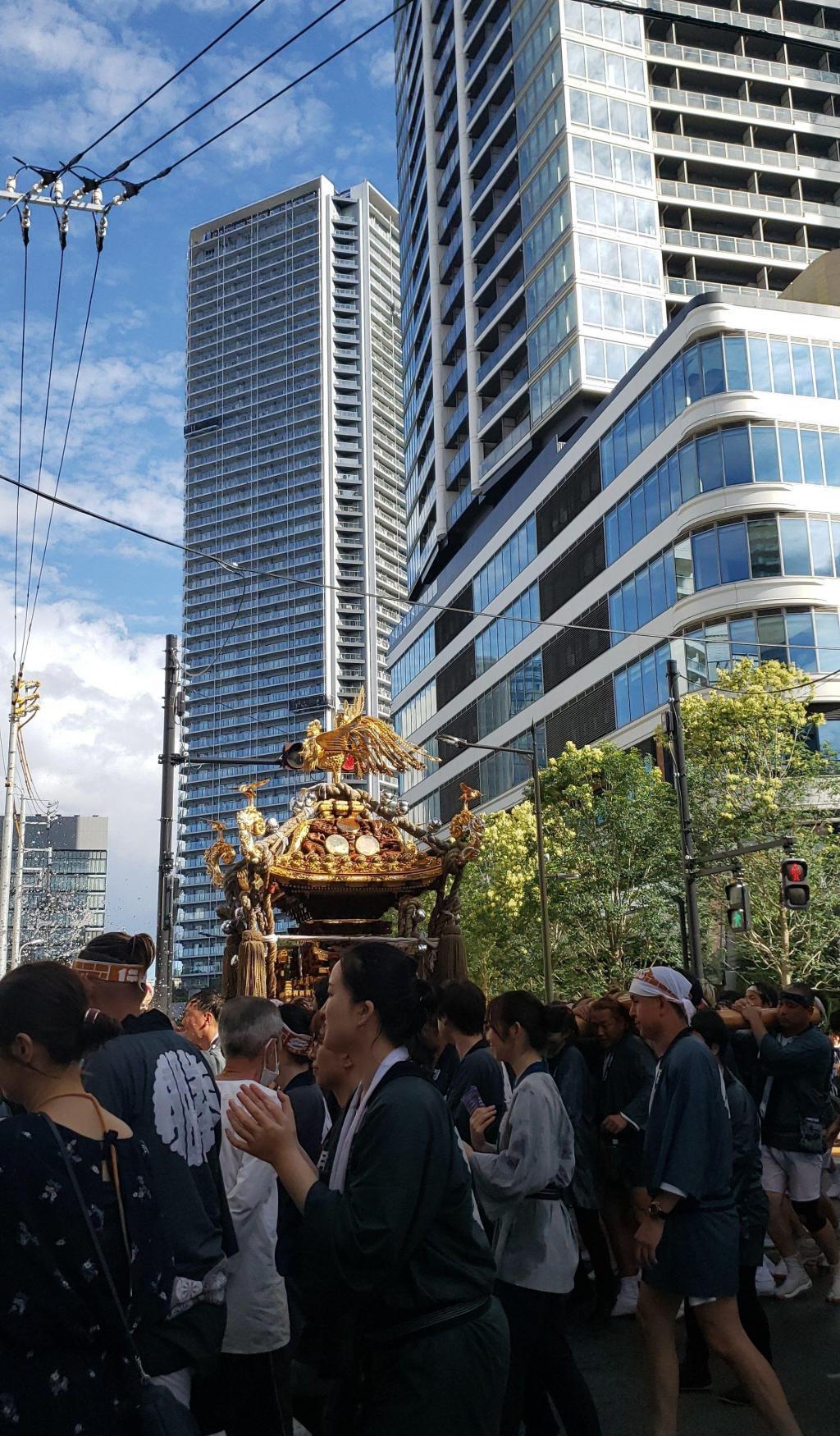 住吉神社定期祭祀(佃祭)8月7日最後一天舉行了住吉神社定期祭祀(佃祭8/5～8/7)盛大的活動