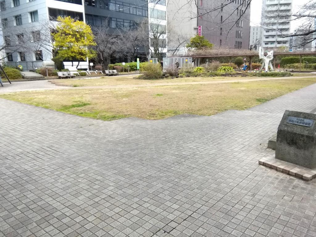 築地川龜井橋公園“銀座”到哪裡?
　去銀座一圈吧!　⑬
　　～新富橋・鈴木大廈・三吉橋・築地川龜井橋公園～