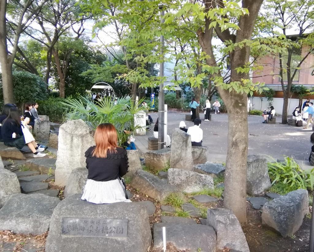 築地川采女橋公園“銀座”到哪裡?
　去銀座一圈吧!　⑯
　　～采女橋・築地川采女橋公園・新橋演舞場～