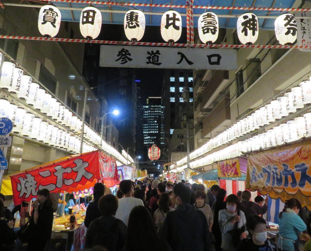 去寶田惠比壽神社的參道時隔10/19～10/20四年再次神轎巡幸復活