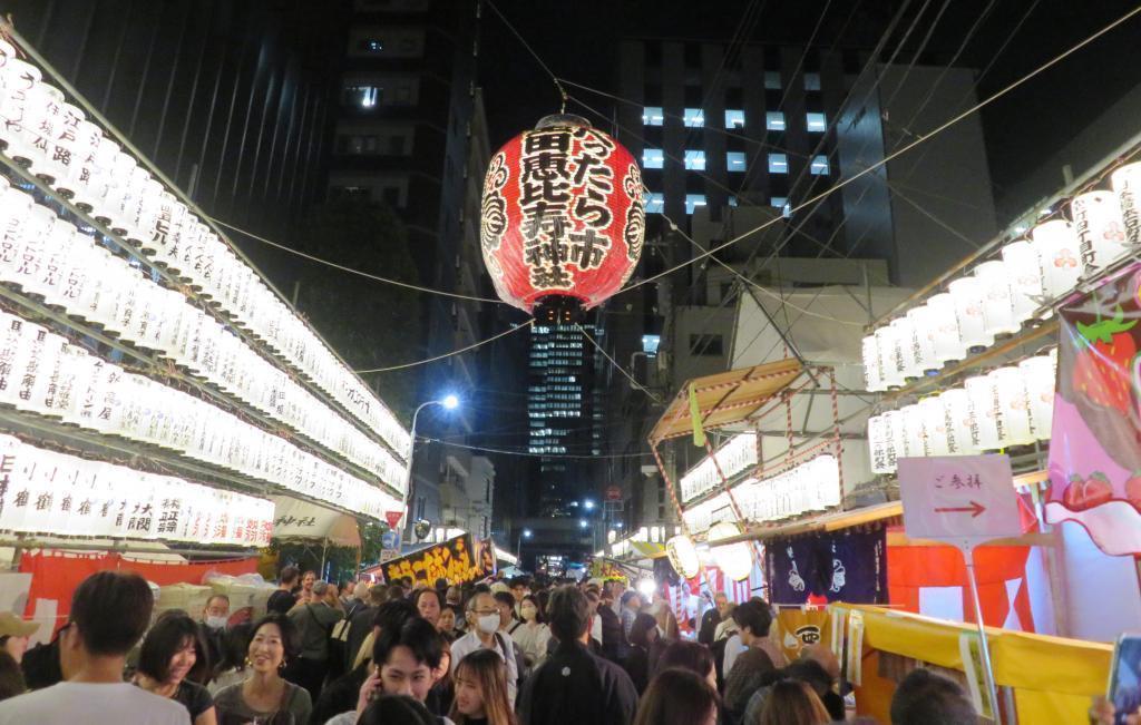 大燈籠前來迎接時,時隔10/19～10/20四年神轎巡幸復活