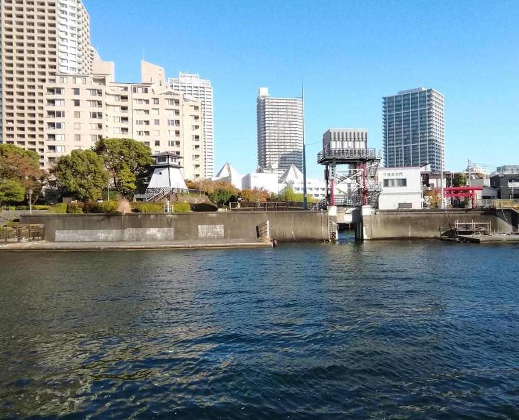 佃島
(出航後10:22通過)沃特滋竹芝　→　淺草二天門幾乎都是在中央區遊船
　以隅田川9橋為中心進行介紹(4-2)
　　～東京水邊線淺草・台場遊輪～