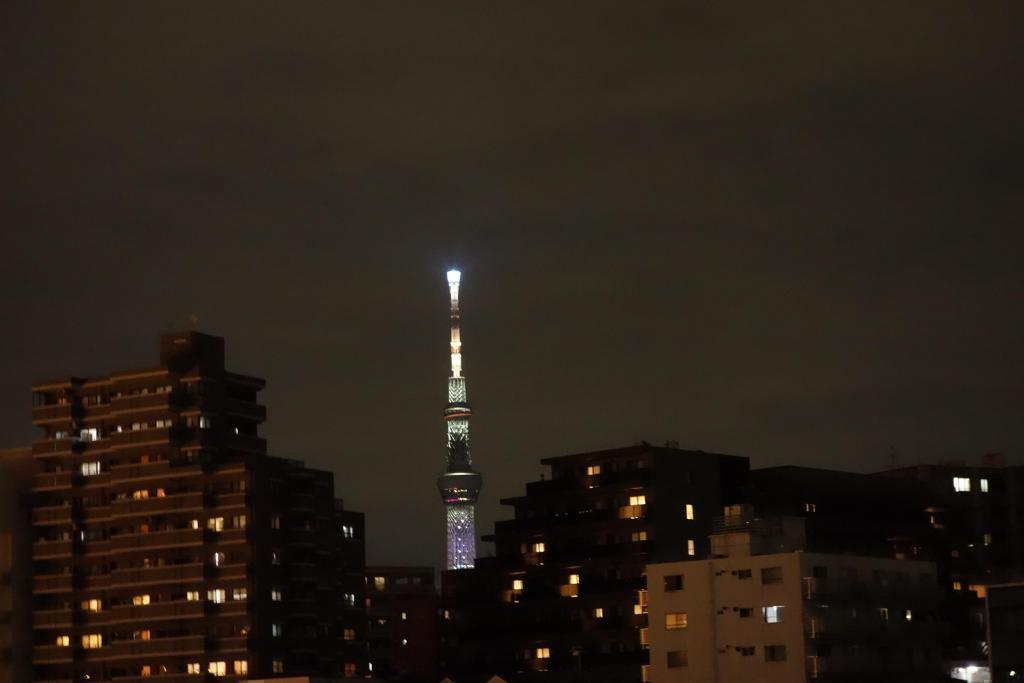  　從隅田川陽臺看到的夜景(1)