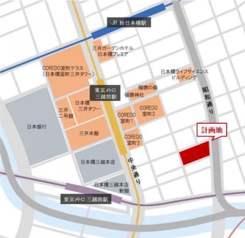 在日本橋建造森林的日本橋上建造了國內最高層(地上18層高84米)的木造大樓