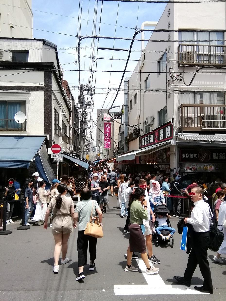 築地西通・波除通側(西南側)築地場外市場
　稍微往裡走一點,
　讓我們來看看吧!　後篇
　　～築地場外市場～