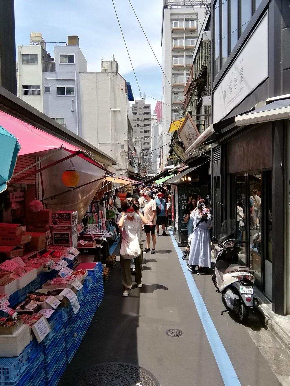 築地橫丁・波除通側(東南側)築地場外市場
　稍微往裡走一點,
　讓我們來看看吧!　後篇
　　～築地場外市場～