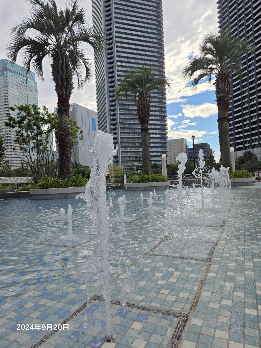  朝潮運河親水公園和GRAND MARINA TOKYO噴泉廣場