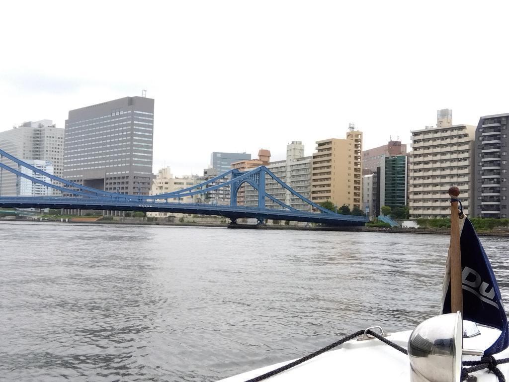 通過萬年橋,隅田川清洲橋遠景第11屆江戶東京川為何乘船愉快地學習了
