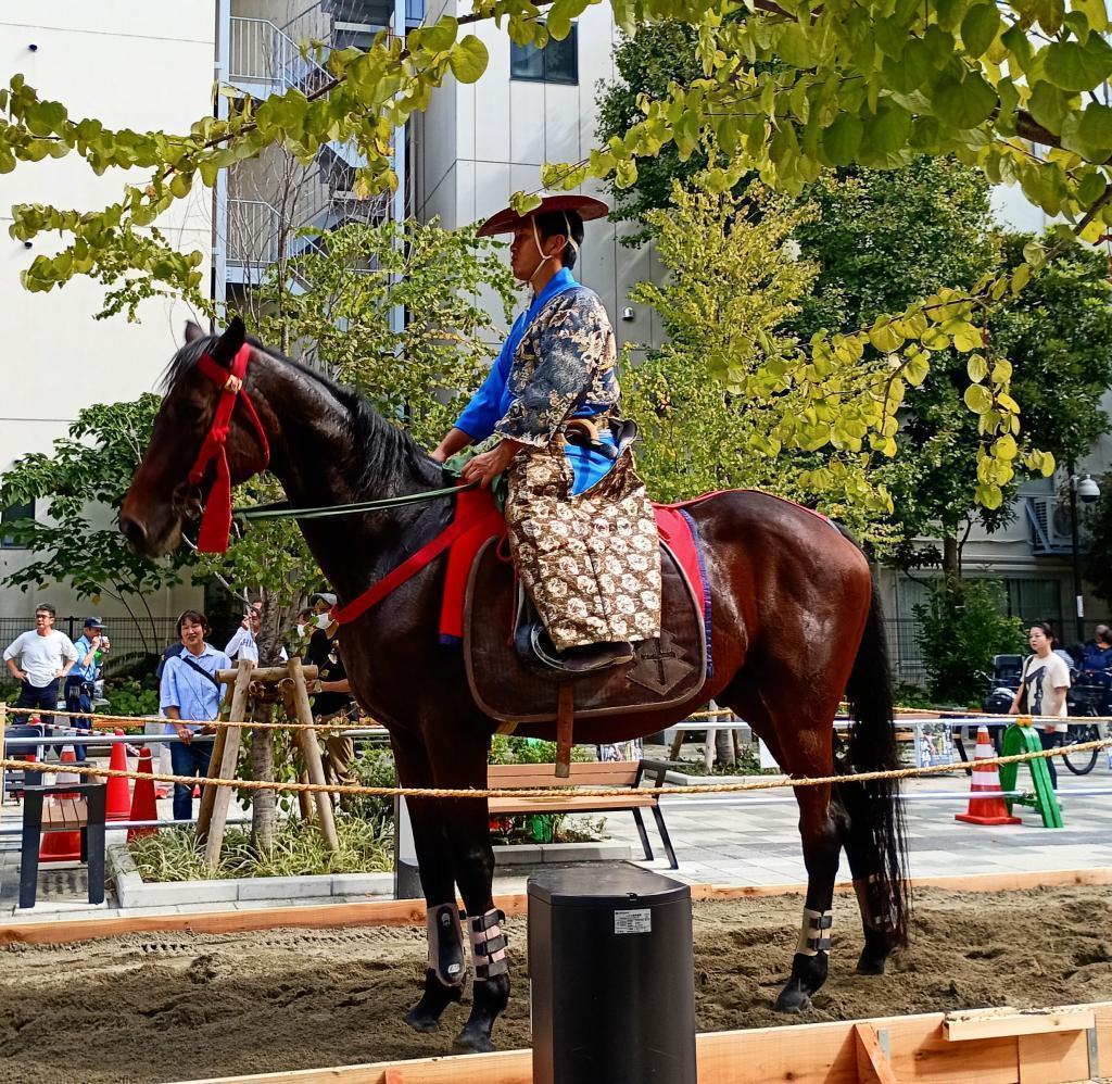 江戶時代流鏑馬的裝束OH!江戶東京祭“在中央區能看到流鏑馬!?”這是幸運的第一次體驗!堀留兒童公園於