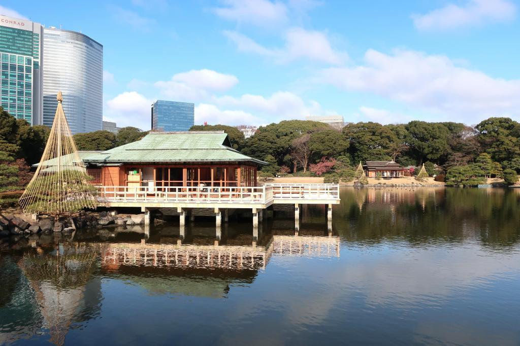  濱離宮恩賜庭園的新年裝飾