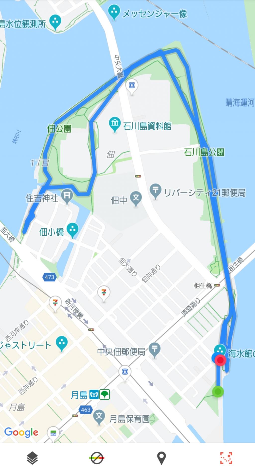  以旅行心情享受跑步路線～佃篇～