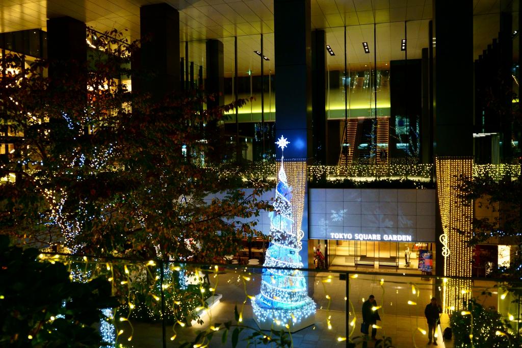 東京廣場花園銀座周邊的夜景、燈飾